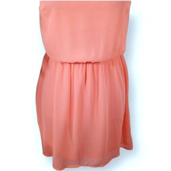 H&M PEACH DRESS SZ.4 EUC - Picture 3 of 6
